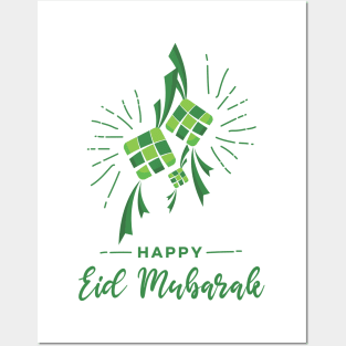 Happy Eid Mubarak Idul Fitri Ramadhan Posters and Art